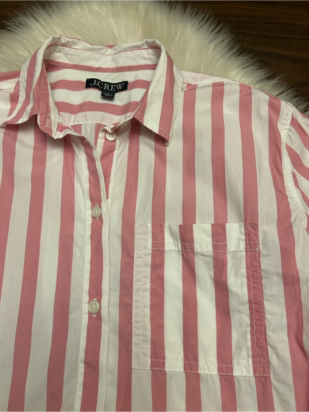 J.CREW Garçon Shirt In Bold Stripe Cotton Poplin - Picture 4 of 12